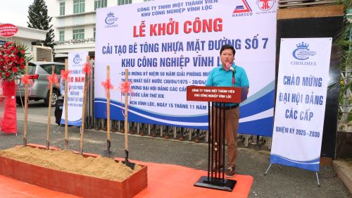 Khởi công cải tạo mặt đương số 7 kcn Vĩnh Lộc