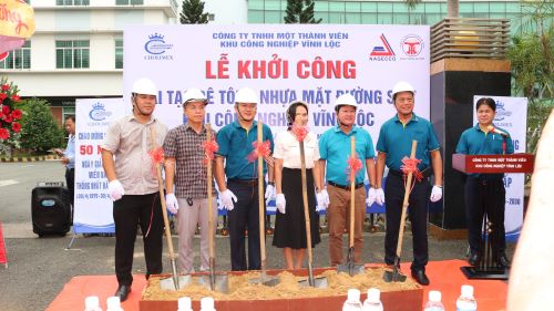 Khởi công cải tạo mặt đương số 7 kcn Vĩnh Lộc